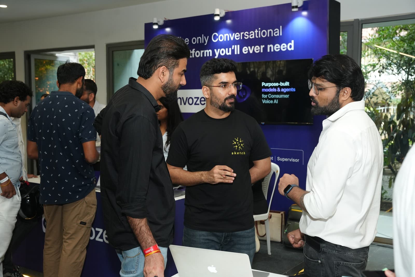 Conversations at the RAIL booth