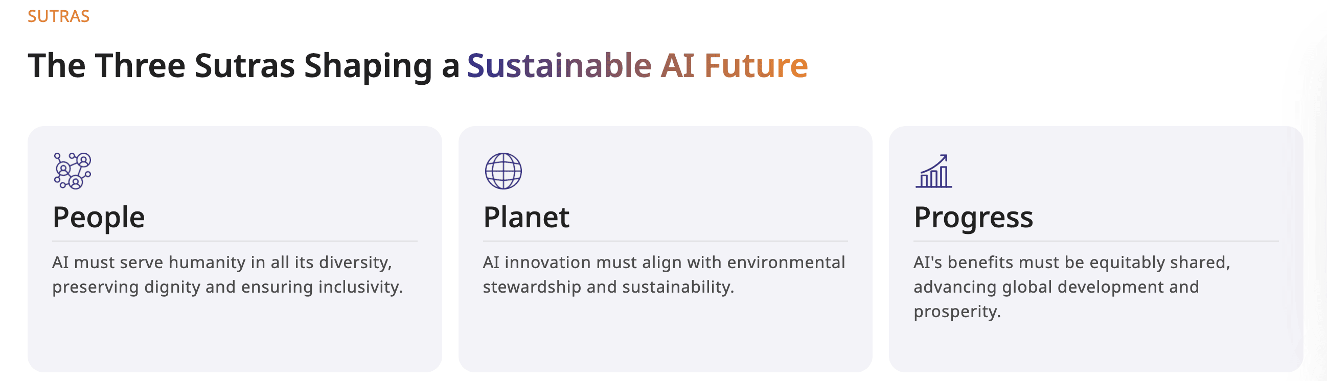 Three Sutras of the India AI Impact Summit: People, Planet, Progress