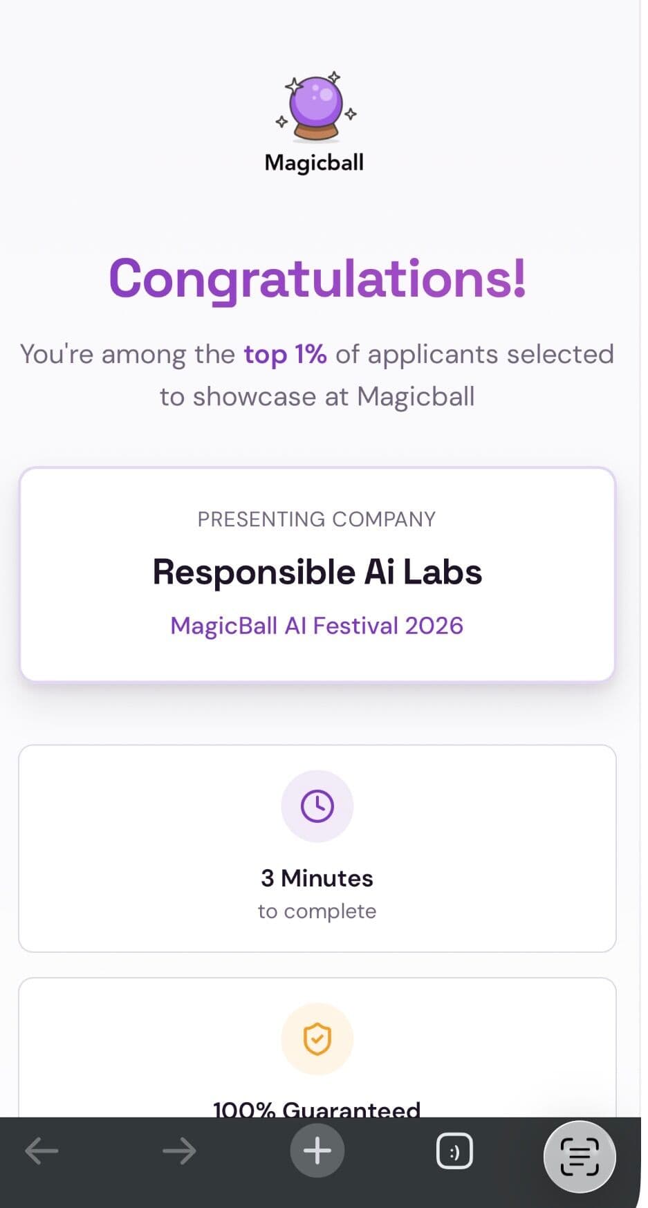 Selected as a presenting company at MagicBall AI Festival 2026